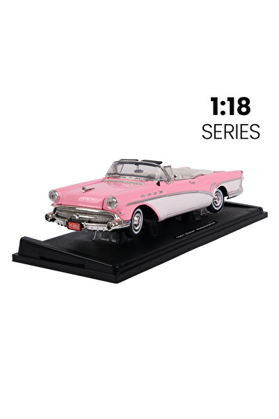 ROZİTOYS 1:18 1957 Buıck Roadmaster Araba Pembe