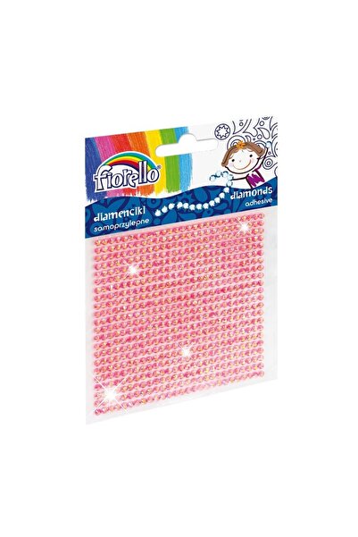 Fiorello Accesorii creatie - diamante plastic, roz, 2mm, autoadezive, blister...