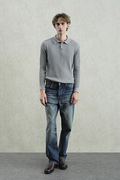 Hiccup GIESTO Tricou Polo Cu Nervuri Slim Fit