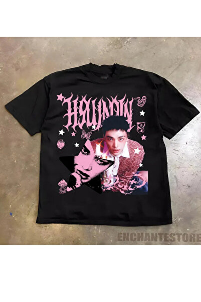 barsdepo Tricou Retro Stray Kids Hyunjin Do It, Calitate PREMIUM Unisex Copii...