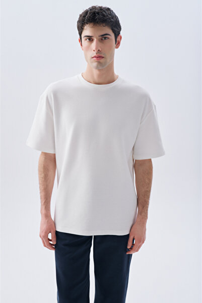 Mudo تي شيرت برقبة دائرية كبيرة الحجم