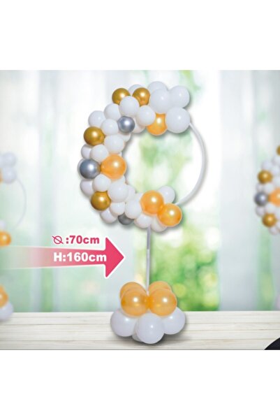 MC Micostore PartyGo balloon decoration, 160cm, white, FD0146, set of 56 pieces