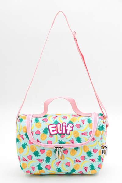 Hevi Kids HeviKids Kişiye Özel İsimli Beslenme Çocuk Çantası - Renkli Meyvele...