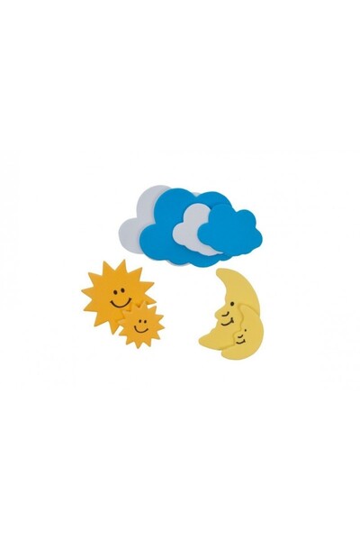 Colorarte Αυτοκόλλητα - αστέρια, σύννεφα, φεγγάρι, 8γρ., σφουγγάρι, Colorarte...