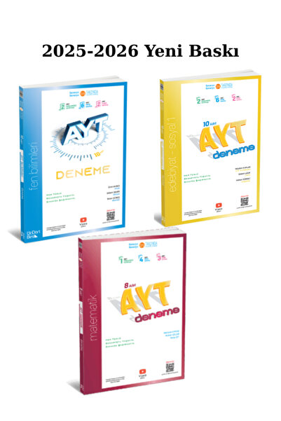 Üç Dört Beş Yayıncılık 345 Yayınları AYT Fen Bilimleri -AYT Matematik - AYT E...