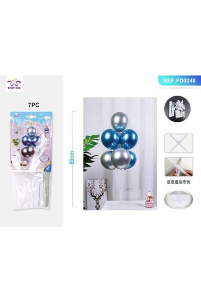 MC Micostore Ghirlanda din baloane PartyGo, 80cm, albastru, argintiu, FD0248,...