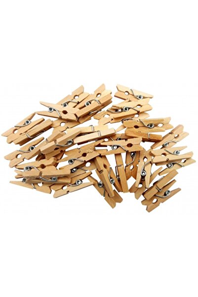 Colorarte Δημιουργικά αξεσουάρ - ξύλο - γάντζο, φυσικό, 2,5cm, σετ 40 τεμαχίων,