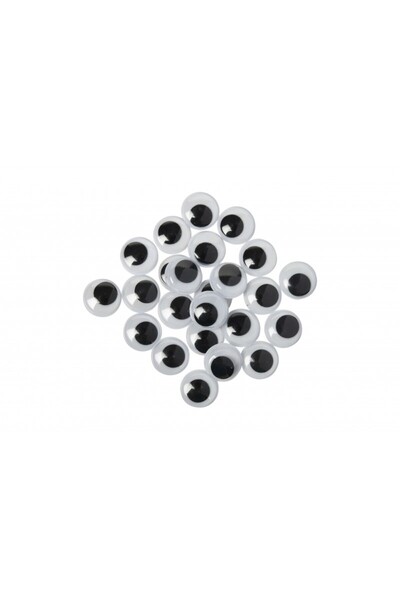 Colorarte Δημιουργικά αξεσουάρ - μεγάλα πλαστικά κρίκοι, μαύρα, 15 χιλ., σετ ...