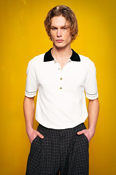 Hiccup GIESTO Tricou Polo Cu Mânecă Scurtă Și Croială Slim
