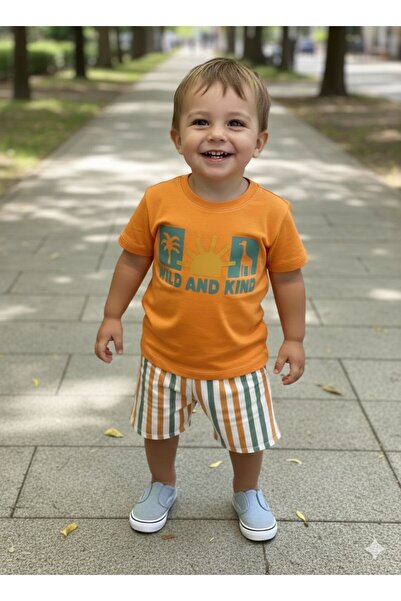 ciklet kids طقم علوي سفلي للأولاد مع شورت