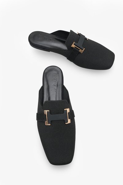 İNNABUTİKK Papuci pentru femei Vision cu accesorii - Negru