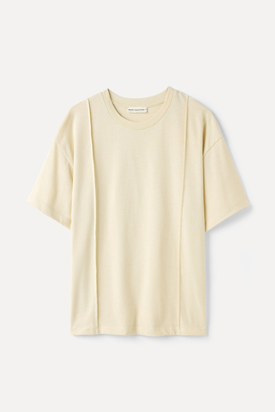 Mudo Nervür Stitched Oversize Crew Neck T-Shirt