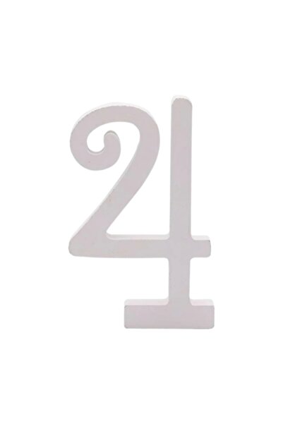 MC Micostore Zebra party decorations number 4, 11cm, wood, self-adhesive, JAB...