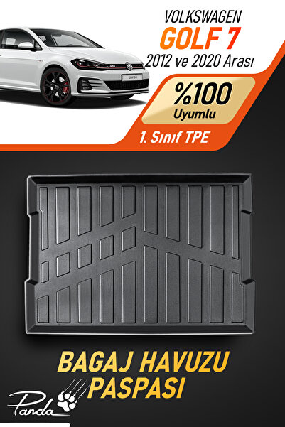 Panda Kılıf VOLKWAGEN GOLF 7 HATCBACK UST 2012 - 2020 ARASI 4D HAVUZLU BAGAJ ...
