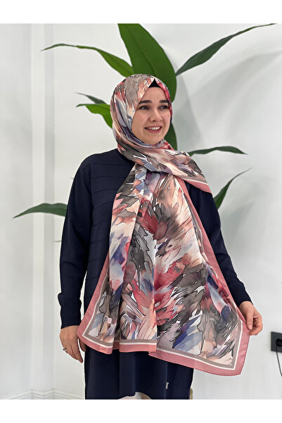 Pembe Desenli Şal