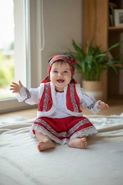 OEM Traditional baptism costume with skirt, 4 pieces