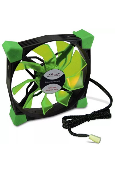 OEM Ventilator Inter-Tech CobaNitrox Xtended N-120-GR 120mm 1200RPM LED verde