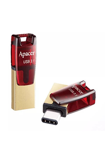 OEM Флаш памет Apacer AH180 USB 3.2 - USB TYPE C 32GB OTG червена AP32GAH180R-1