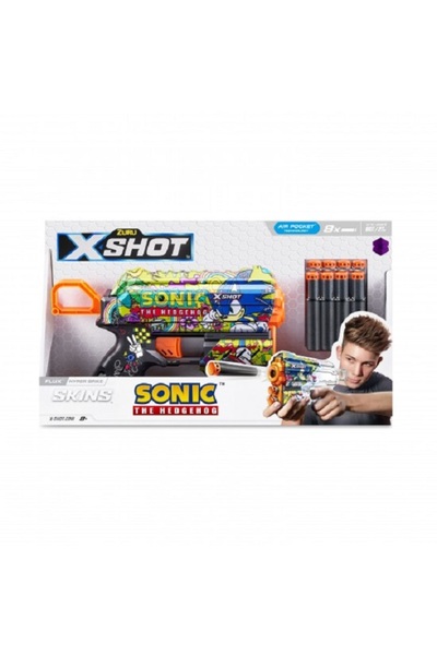 X-Shot Toy Pistol X&minus;Shot Skins Flux, Sonic, Hyper Spike, 8 ...