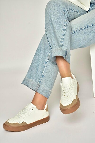 Fox Shoes Y973890109 White/Mink Sports Shoes Sneakers