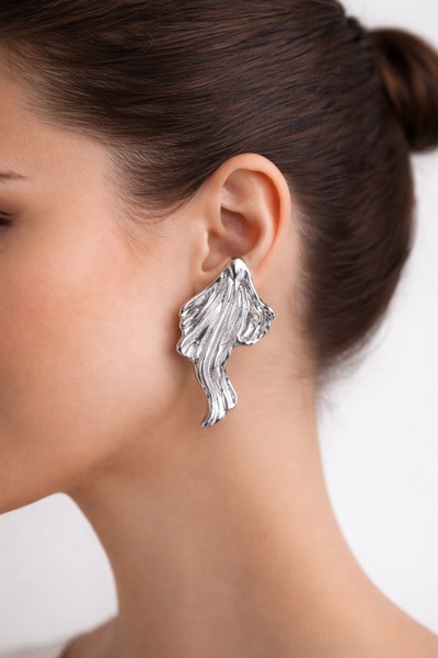 Jack Ferrero Artefact Silver Stud Earrings