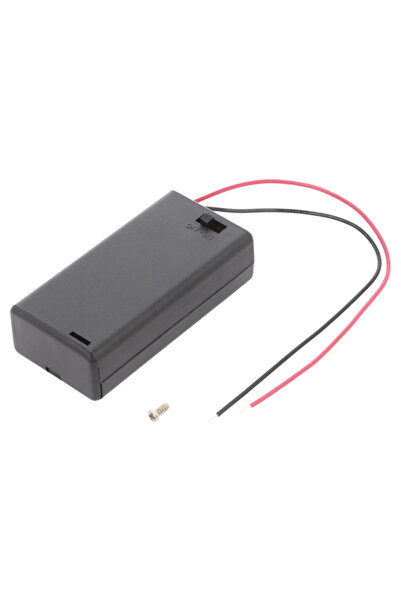 OEM Battery holder 2x AA R6 with cables and switch COMF SBH-321-3AS