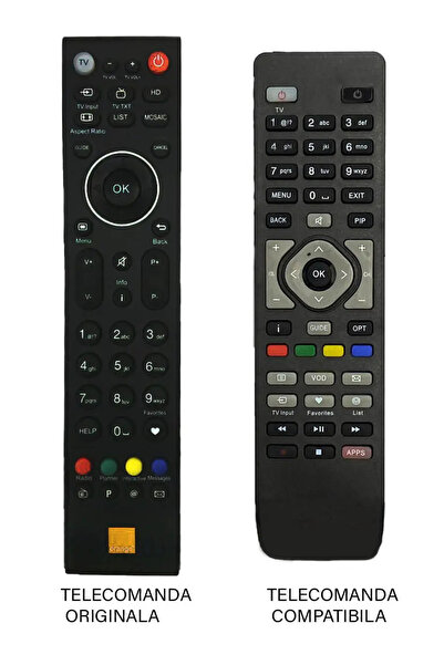 OEM Τηλεχειριστήριο αντικατάστασης Telekom IPTV συμβατό με Orange (192-1)