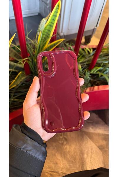 KILIF STORE Samsung A10 Bordo Wavey Phone Case