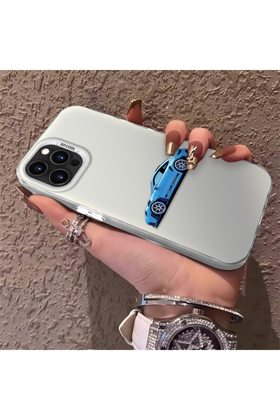 Hontinga حافظة هاتف آيفون 15 برو ماكس متوافقة مع السيليكون بنمط BMW ذات حافة ...