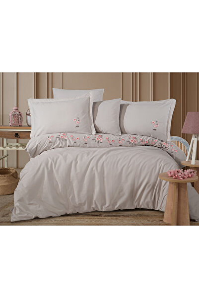 Hobby In de pat din poplin de bumbac pentru 2 persoane - Broderie Ophelia Tas