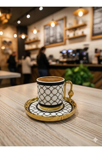 Altabi Porcelain Coffee Set for 6 People |   Special Design |   100 ml