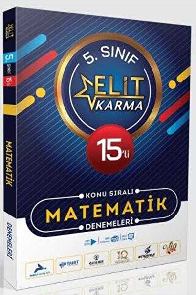 Yanıt Yayınları Elit Karma 5. Sınıf 15`li Konu Sıralı Matematik Denemeleri