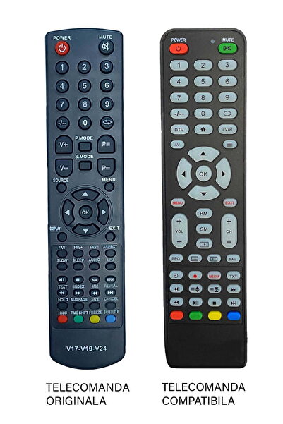 OEM Telecomanda inlocuitoare compatibila TV Vortex V17-V19-V24 (457)