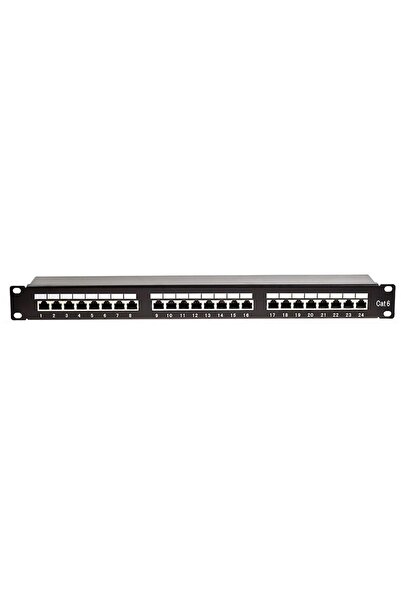OEM Patch panel 24 porturi RJ45 FTP cat5E montabil in rack 19 1U sertizare Kr...