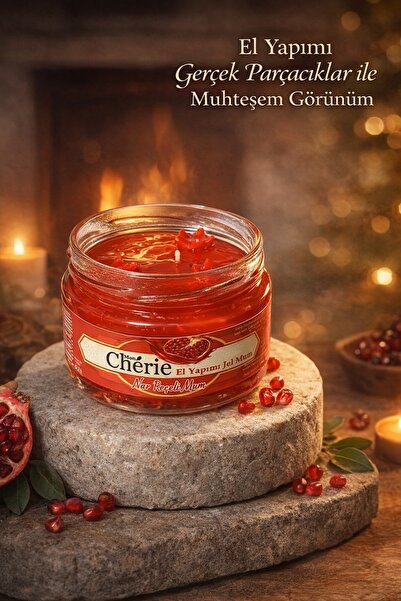 Mon Chérie Essence Nar , El Yapımı ,Meyve Parçacıklı , Nar Kokulu Jel Kavanoz...