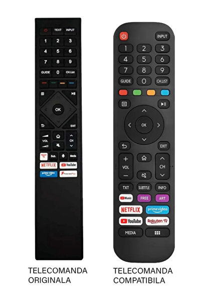 OEM Hisense TV replacement remote control ERF3B72H compatible code ER9567 /MF...