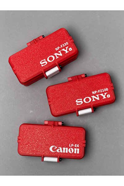 Morphena3D 1 ADET Kamera Batarya Saklama Kutusu – SONY NP FZ100 Uyumlu Pil Ku...