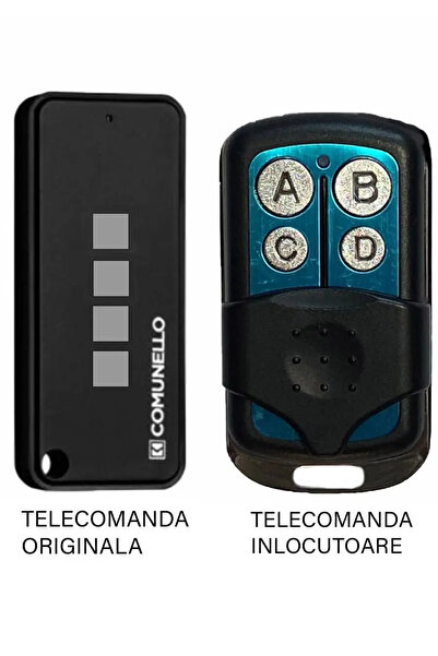 OEM Telecomanda inlocuitoare poarta garaj cu 4 butoane cod fix frecventa 433....