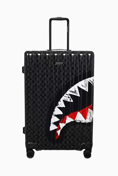 Sprayground Scribble Shark Büyük Boy, TSA Kilitli Polikarbon Seyahat Valizi
