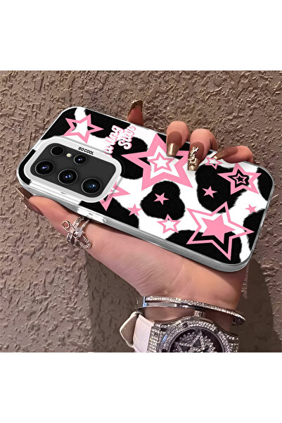 Hontinga حافظة هاتف سامسونج جالاكسي S23 الترا متوافقة مع الحواف السيليكونية ا...