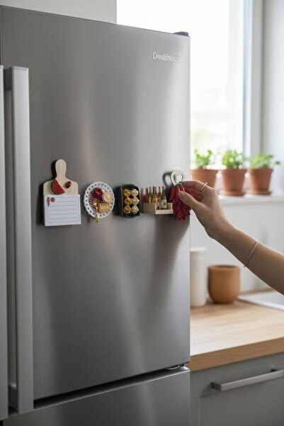 EVASAN BUZDOLABI MAGNETİ 5 Lİ SET (ŞİŞE AÇACAKLI-NOT KAĞITLI) (MODEL 5)