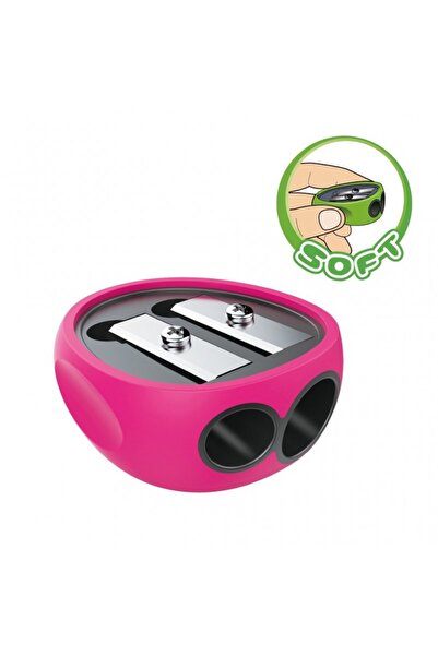 KEYROAD Double sharpener Rubber KR970847 KR971835, 2 holes, plastic, soft gri...