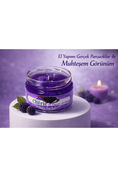 Mon Chérie Essence Böğürtlen , El Yapımı ,Meyve Parçacıklı , Kokulu Jel Kavan...