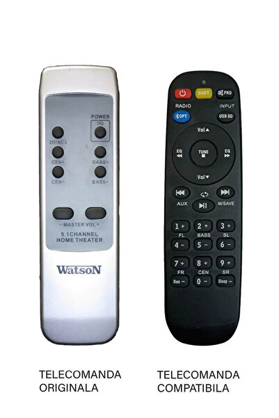 OEM Telecomanda inlocuitoare pentru boxa Watson AS5451 compatibil cu original...