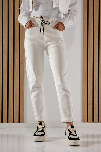 Zaira MomFit Jeans Women Zoe Cream #A610 - 29