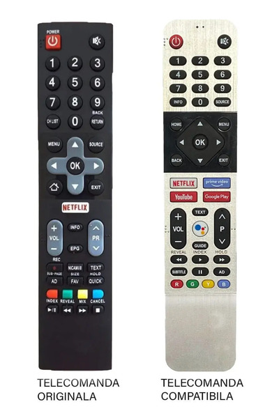 OEM Telecomanda inlocuitoare compatibila pentru televizor Utok U40FHD5 U43UHD...