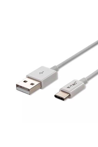 OEM Cablu USB Type C 1m 2.4A alb SILVER EDITON V-TAC SKU-8486