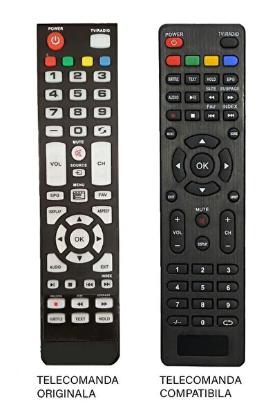 OEM Replacement remote control for TV ORIZONT 32ZT4000 compatible with code E...