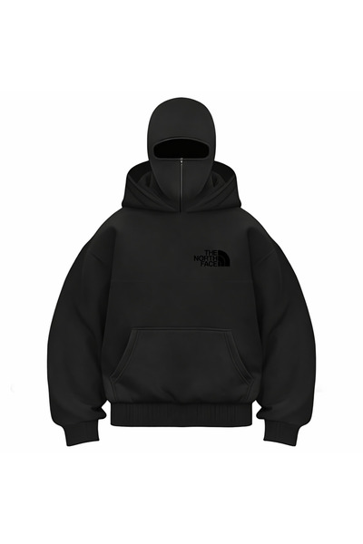 Flaubert Unisex Snow Mask Ninja Sweatshirt Cardigan 3 Yarn Thick Zippered Zip