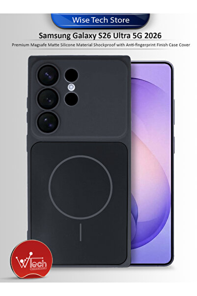 Wtech Samsung Galaxy S26 Ultra 5G 2026 Premium Magsafe Matte Silicone Materia...